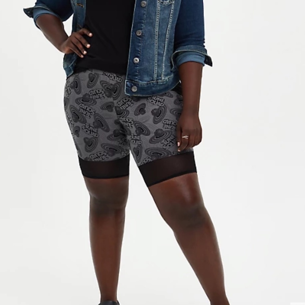 TORRID SPACE JAM 2 MESH PANEL BIKE SHORT